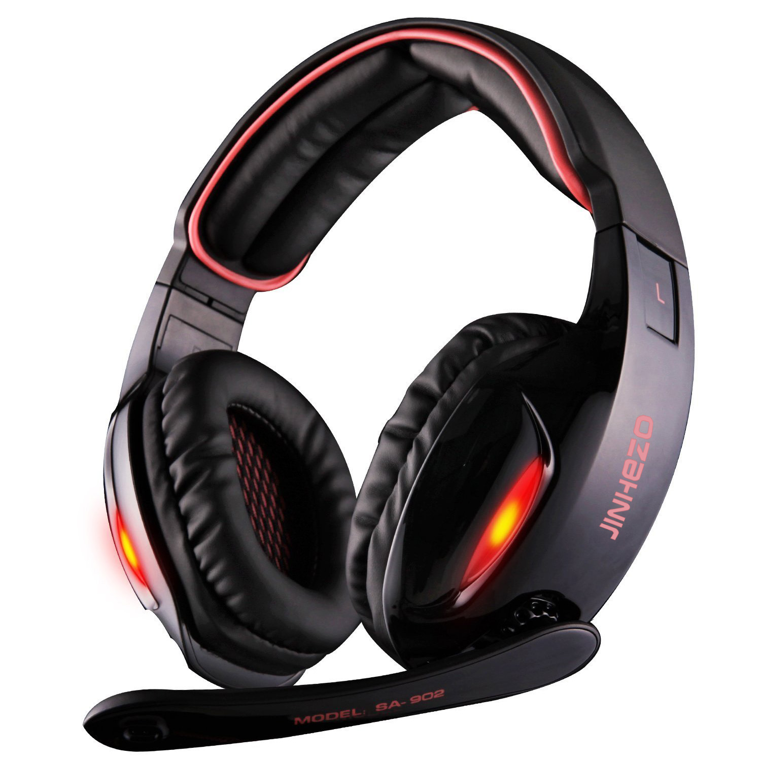  LED Light Gaming Headset(Black&Red)